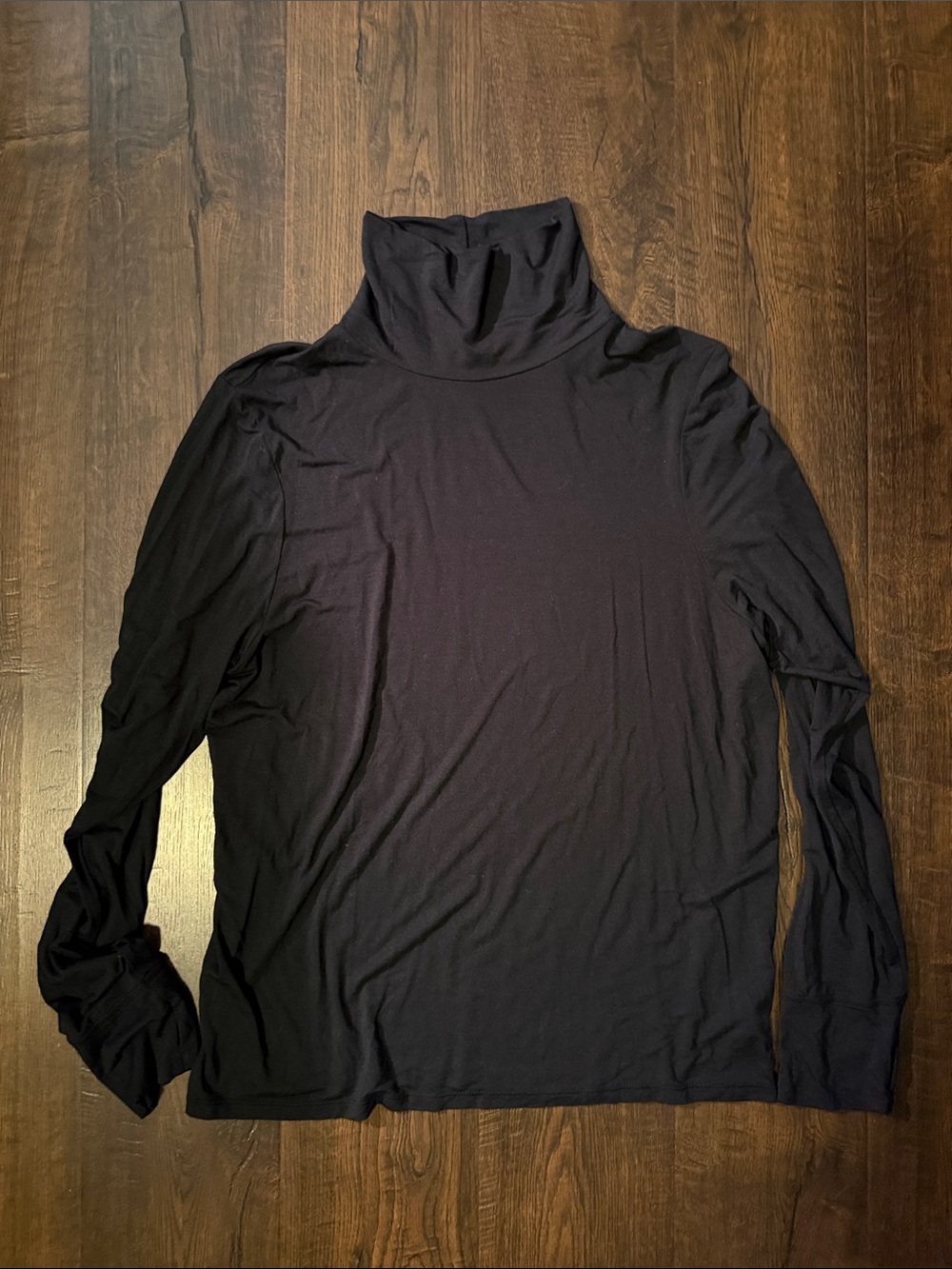 aerie Black Long Sleeve Turtleneck Top